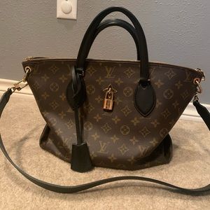 Louis Vuitton flower zip tote monogram noir MM